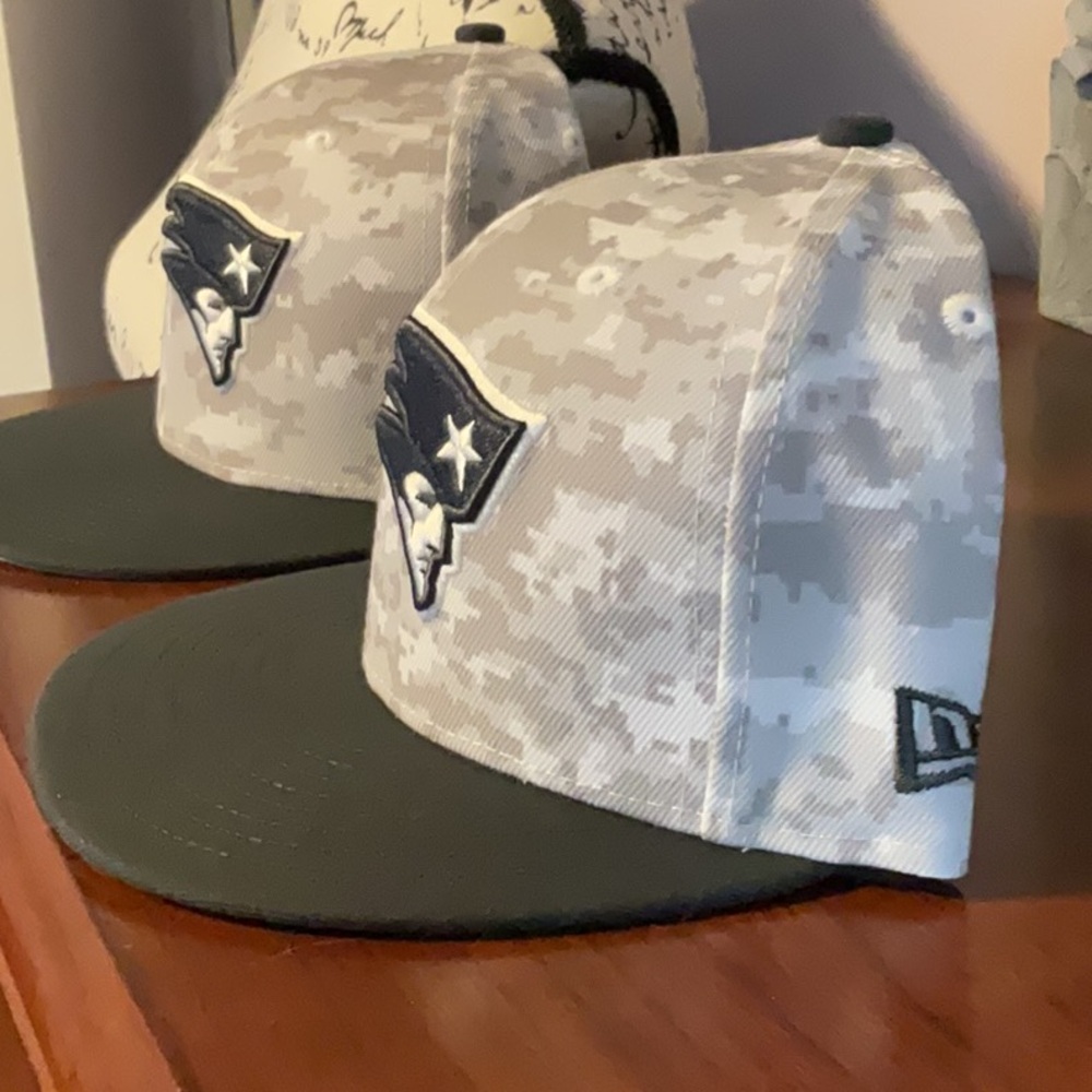 New England Patriots Salute to Service never worn- fitted 7 1/2 baseball cap - Picture 14 of 15
